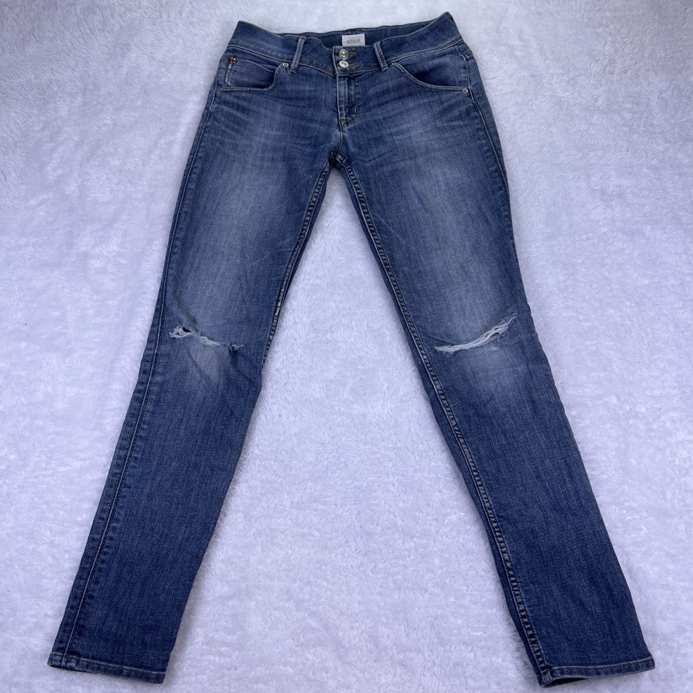 Hudson Jeans Women's 28 Collin Flap Pocket Skinny Jean Distressed VTG‎ Y2K 30x31
